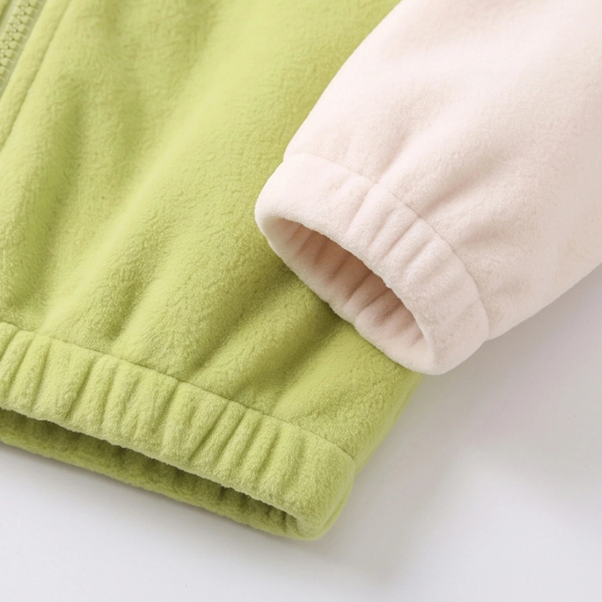 Boys Lime Green Colorblocked Long Sleeve Jacket Coats & Jackets