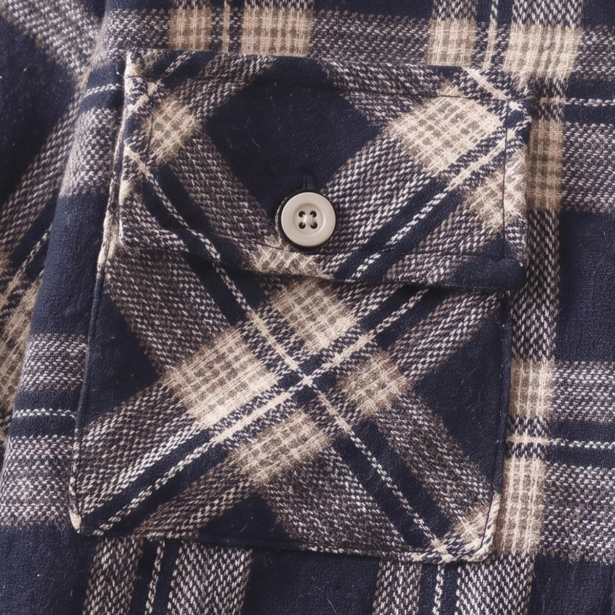Boys Navy Blue Checked Long Sleeve Hooded Shirt Shirts