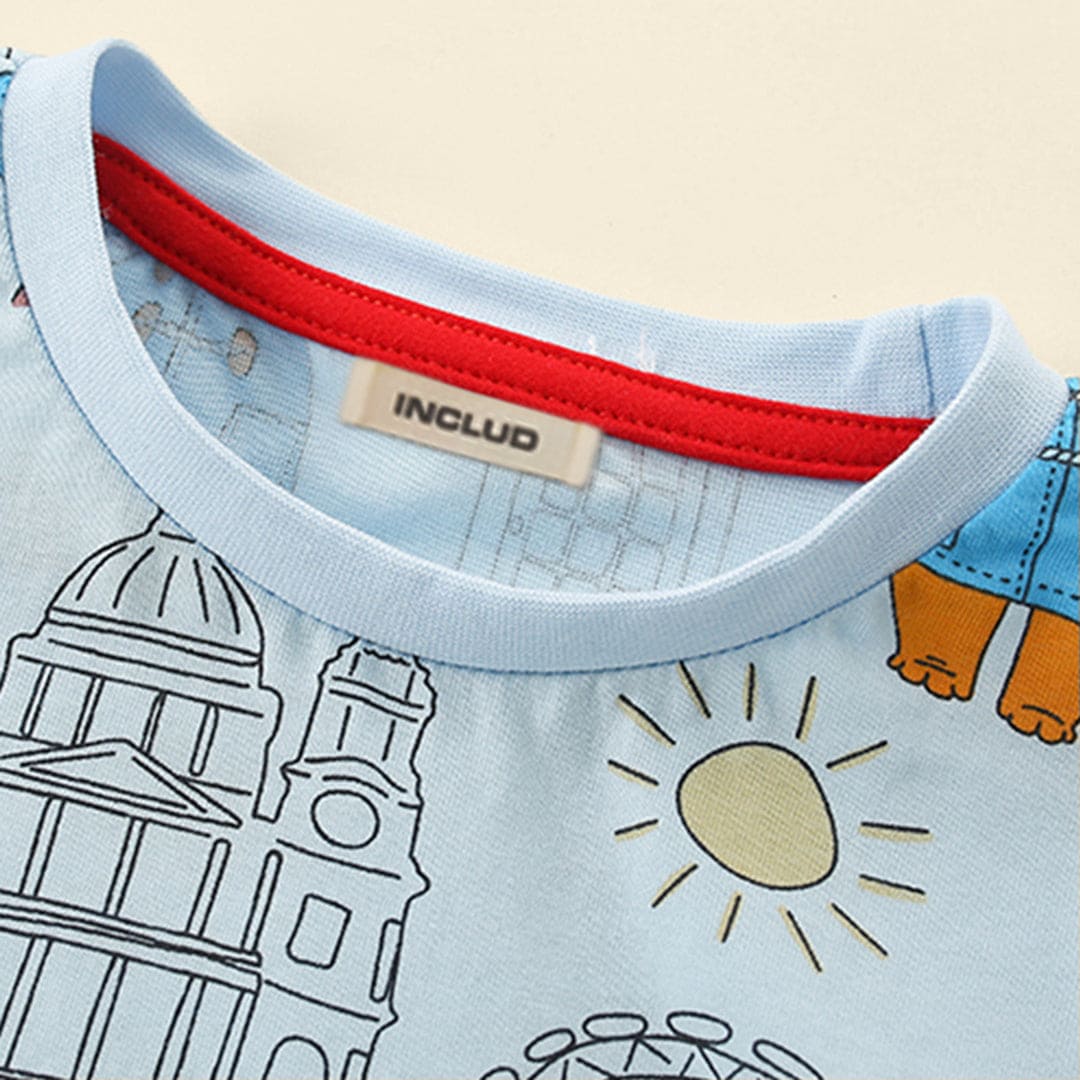 Boys Short Sleeve Printed Graphic T-Shirt Tshirts   