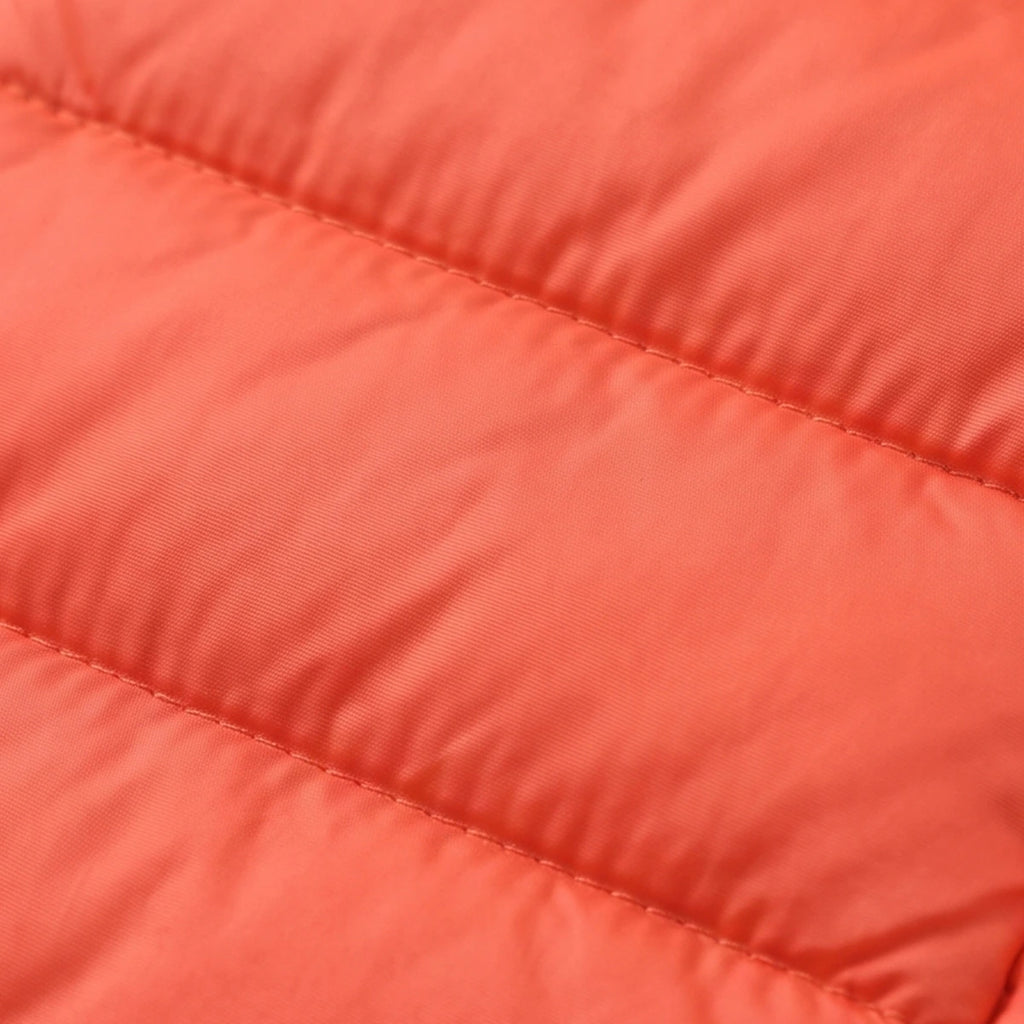 Girls Orange Sleeveless Hooded Puffer Jacket Coats & Jackets