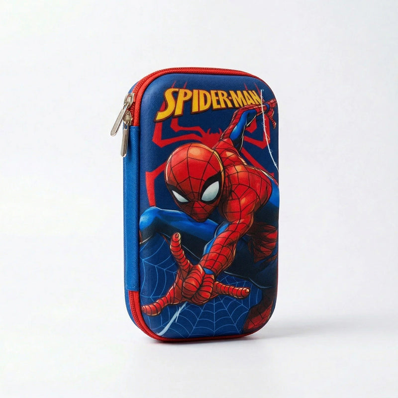 Boys Blue Spiderman Hard-Shell Pencil Box Trending Accessories Blue Onesize