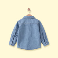 Boys Light Blue Long Sleeve Denim Shirt Shirts
