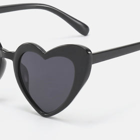 Girls Black Heart Shaped Sunglasses Sunglasses