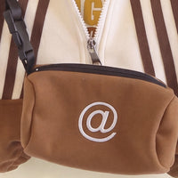Boys Brown Striped Jacket & Joggers With T-Shirt Sets 3 pc. Sets