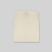 Boys White Printed Sleeveless T-shirt with Shorts Set (Copy) Sets