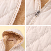 Boys Off White Long Sleeve Hooded Puffer Jacket Coats & Jackets