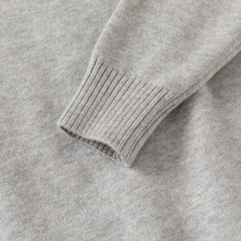 Boys Grey Textured Turtleneck Sweater Sweaters & Cardigans