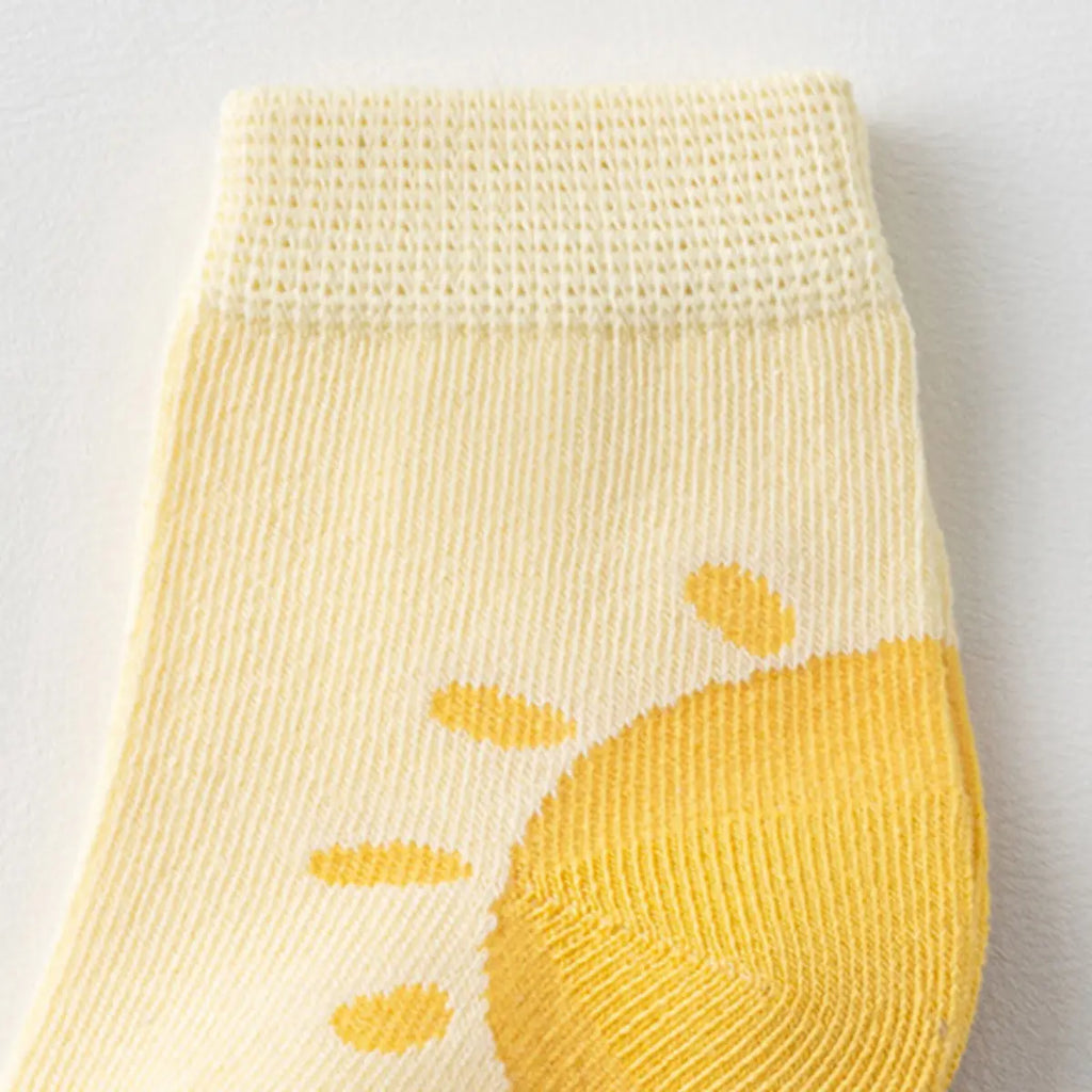 Pack of 5 Girls Multicolour Animal Design Ankle Length Socks Socks
