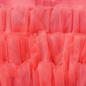 Girls Pink Ruffled Sleeveless Fit & Flare Party Dress Party Dresses
