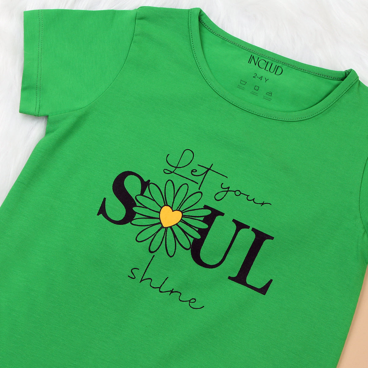 Girls Multicolor Graphics Summer T-shirts- Pack Of 3 Tshirts