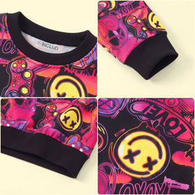 Boys Multicolour Graphic Long Sleeve Sweatshirt Sweatshirts & Hoodies