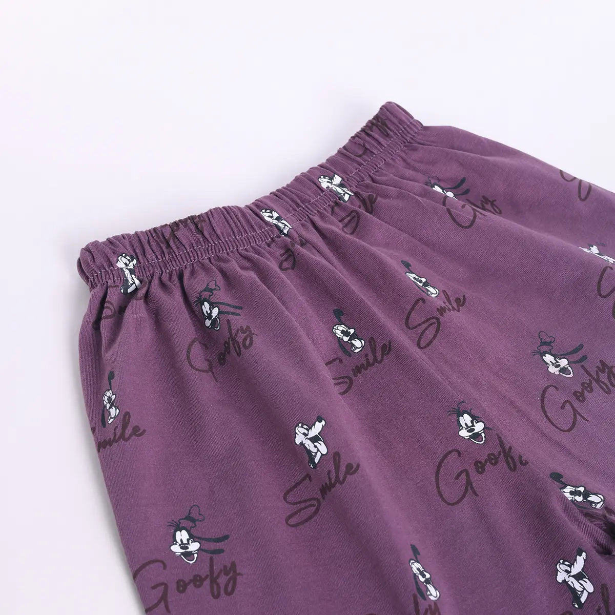 Boys Lavender Goofy Print T-Shirt With Shorts Sets Sets