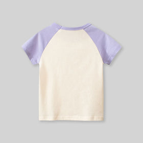 Girls Printed Short Sleeves T-Shirt Tshirts   