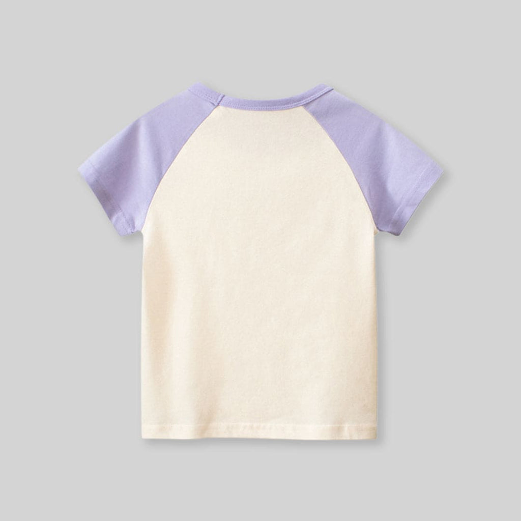 Girls Printed Short Sleeves T-Shirt Tshirts   