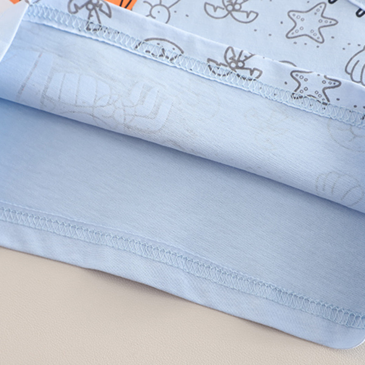 Boys Light Blue Tropical Printed T-Shirt With Shorts Set 2 pc. Sets
