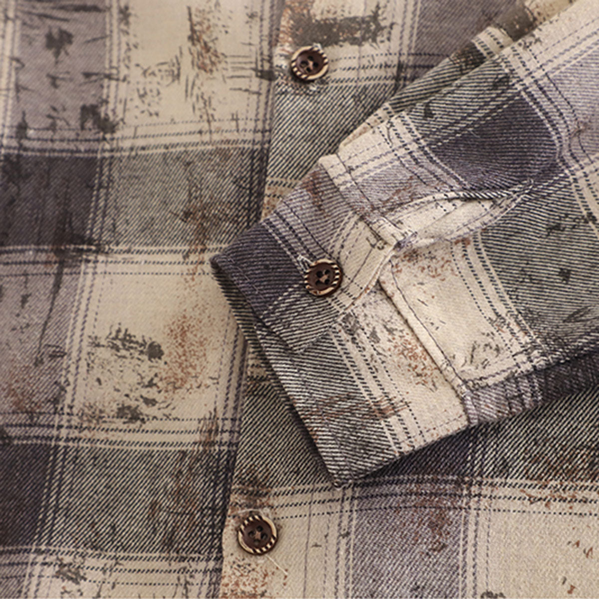 Boys Beige Checked Shirt With T-Shirt & Denim Pants Set Sets