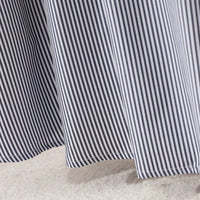 Girls Black Striped Flutter Sleeve Peter Pan Collar Dress Casual Dresses
