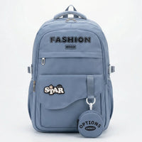 Kids Grey Medium Backpack with Detachable Pouch Trending Accessories Grey Onesize