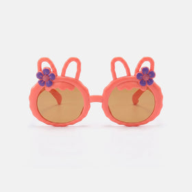 Girls Pink Bunny Flower Round Sunglasses Sunglasses