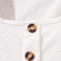 Girls White Eyelet Embroidered Top With Skirt Sets 2 pc. Sets