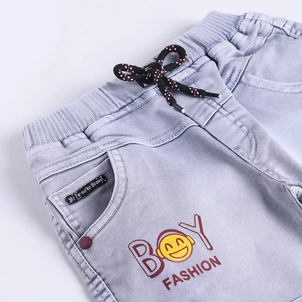 Boys Maroon Graphics Short Sleeve T-Shirt With Elasticated Shorts Sets 2 pc. Sets
