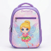 Girls Purple Cartoon Graphic School Backpack Trending Accessories Purple Onesize