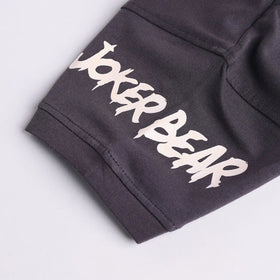 Boys Black Typographic Printed Short Sleeve T-Shirt With Elasticated Shorts Sets 2 pc. Sets