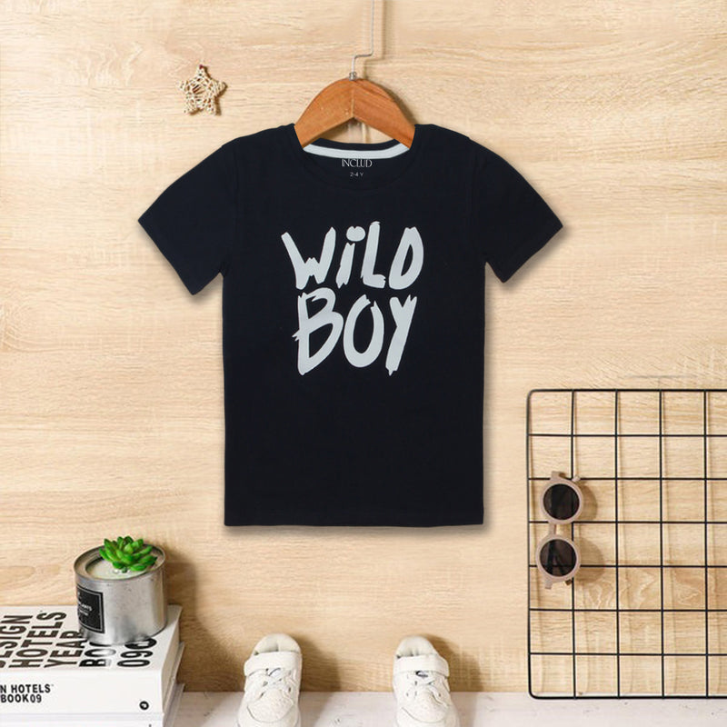 Boys Multicolor Graphics Short Sleeve Summer T-Shirt- Pack Of 3 Tshirts