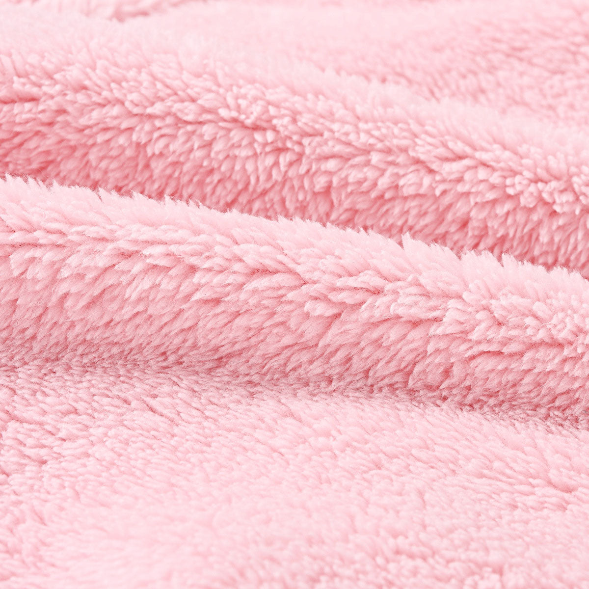 Girls Pink Solid Polar Fleece Zip Up Winter Jacket Coats & Jackets