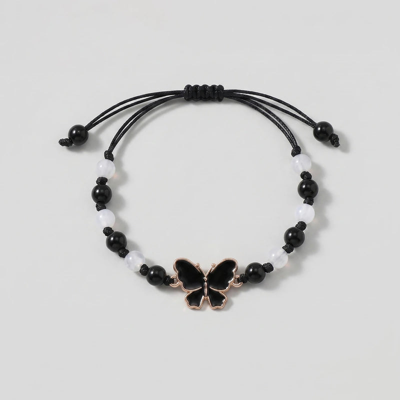 Pack Of 5 Girls Multicolour Butterfly Beaded Bracelet Sets Bracelet