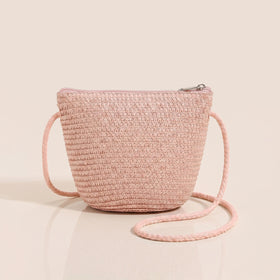 Girls Pink Sun Motif Applique Sling Bag Sling Bags