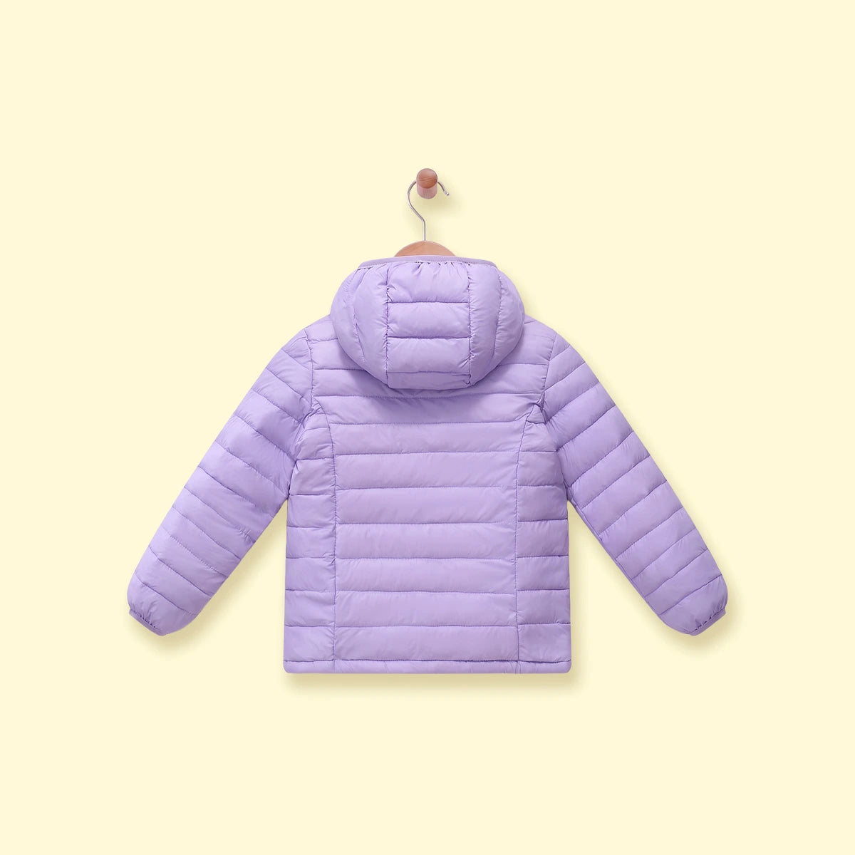 Girls Purple Hooded Quilted Puffer Jacket Coats & Jackets