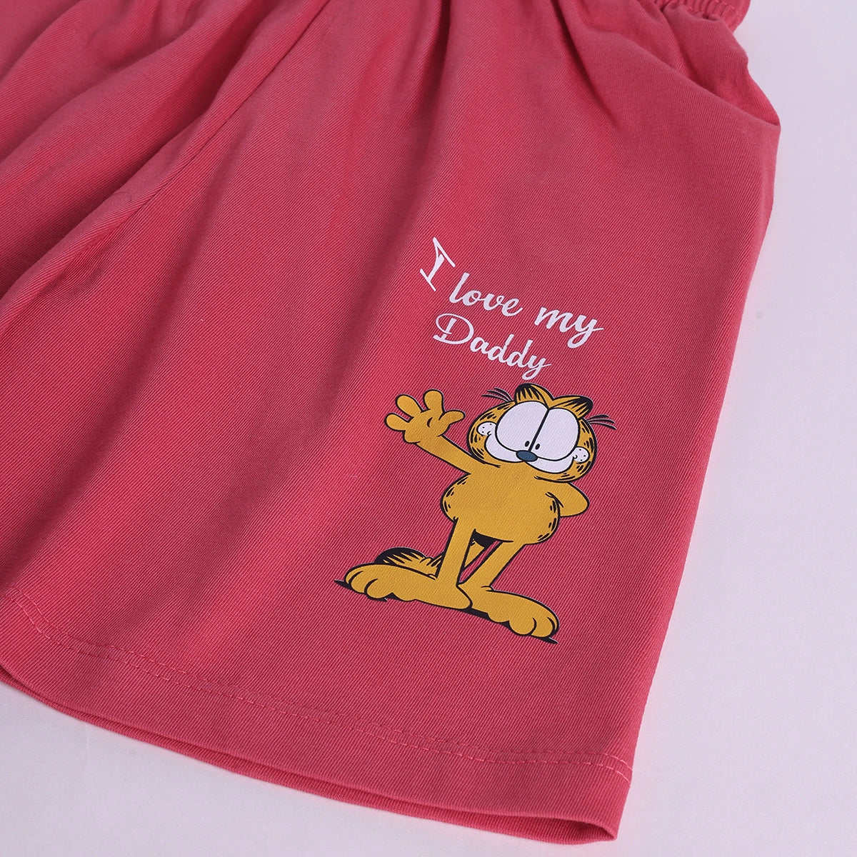 Boys White Cartoon Graphic Stripes T-Shirt With Elasticated Shorts Sets Sets