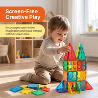 INCLUD 32 Pcs Magnetic Tiles Building Blocks - Build, Create & Explore Trending Accessories