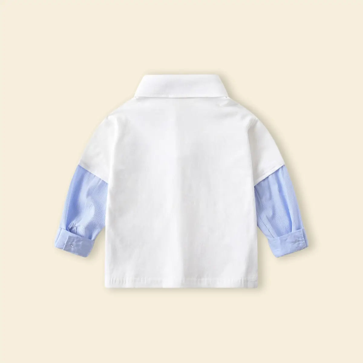 Boys White Long Sleeves Polo T-Shirt Tshirts