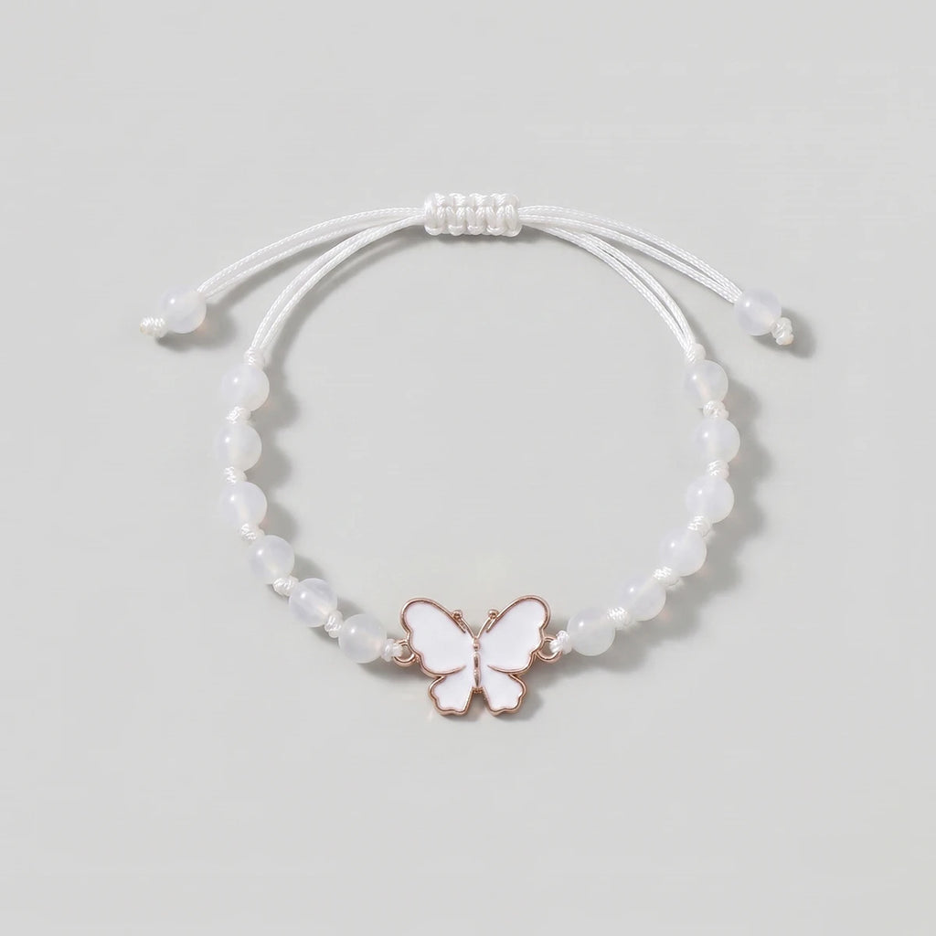 Pack Of 5 Girls Multicolour Butterfly Beaded Bracelet Sets Bracelet