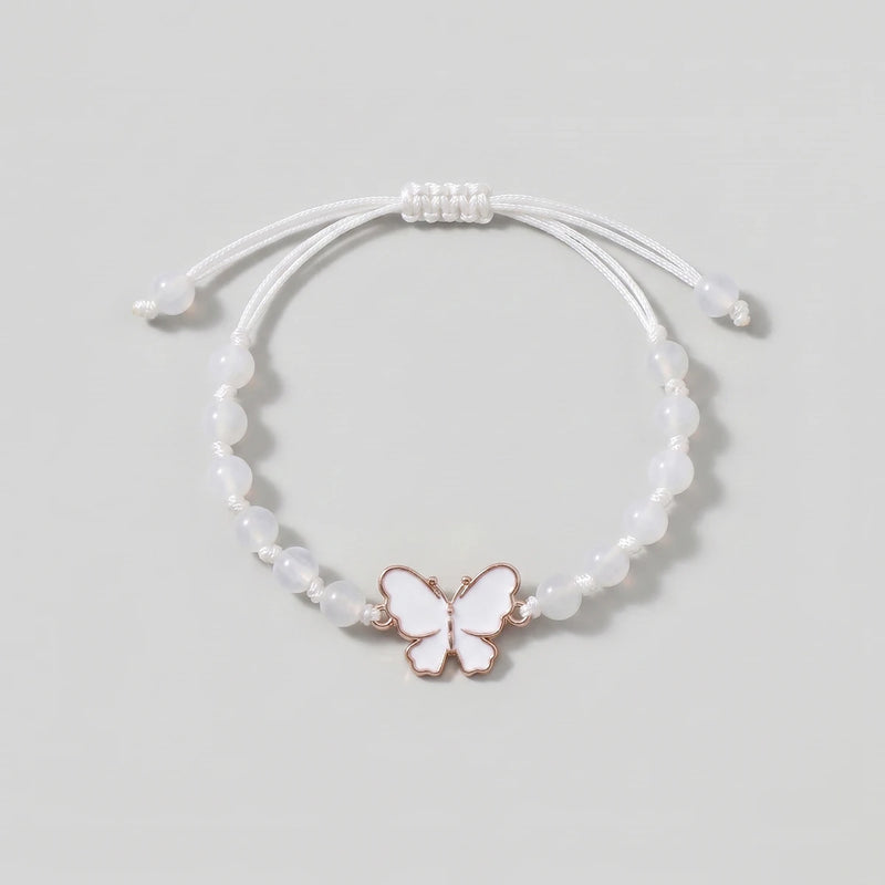 Pack Of 5 Girls Multicolour Butterfly Beaded Bracelet Sets Bracelet