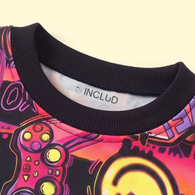 Boys Multicolour Graphic Long Sleeve Sweatshirt Sweatshirts & Hoodies