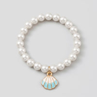 Pack Of 5 Girls Multicolour Charm Pearl Beads Bracelet Sets Bracelet