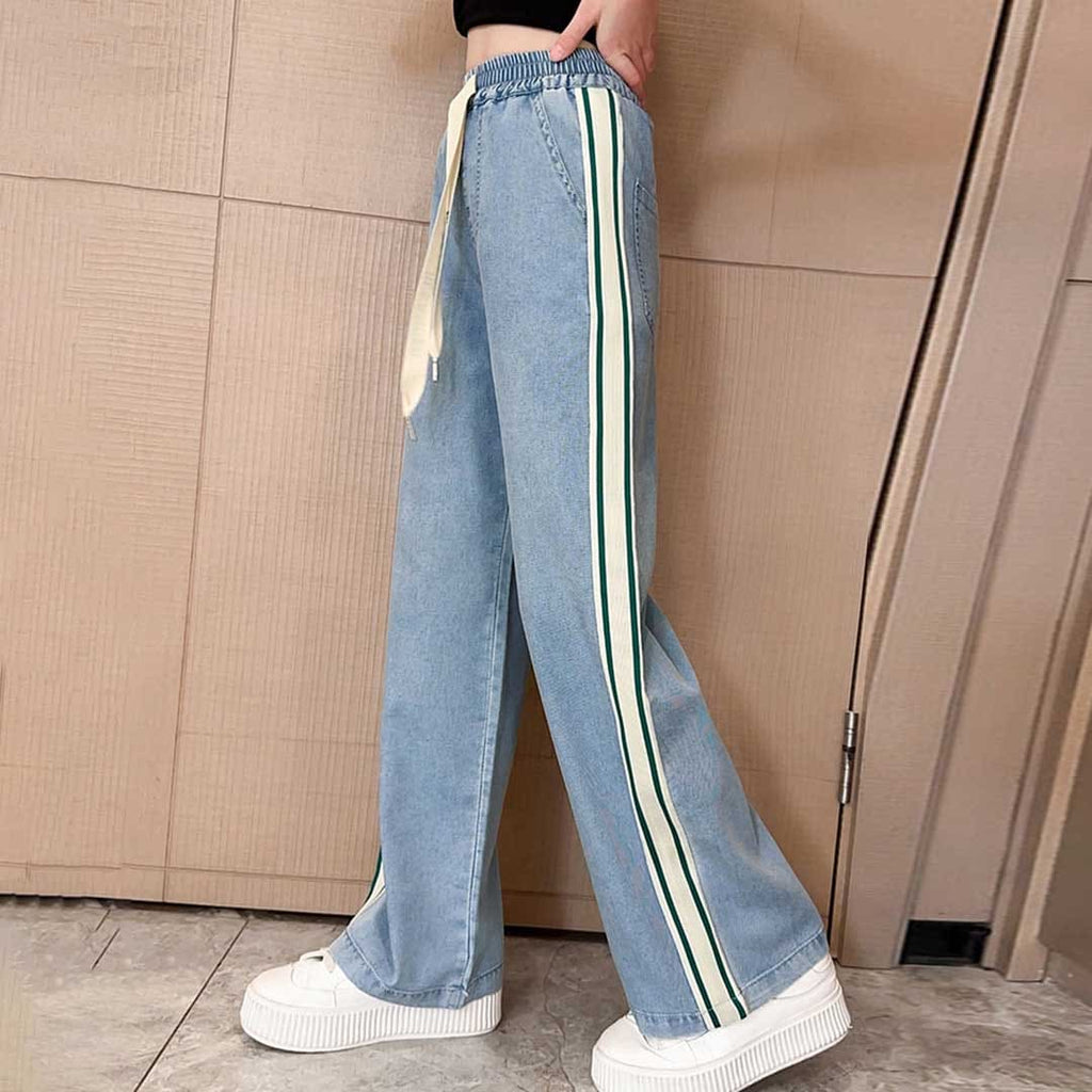 Girls Elasticated Straight Fit Trouser Joggers   