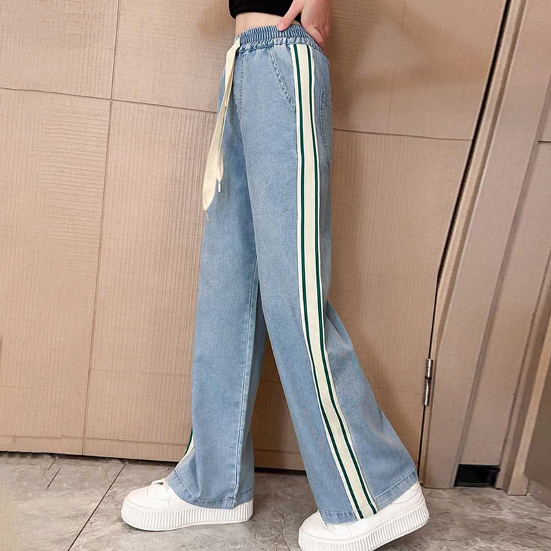 Girls Elasticated Straight Fit Trouser Joggers   