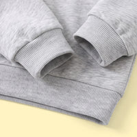 Boys Light Grey Alphanumeric Print Polo Sweatshirt & Joggers Sets 2 pc. Sets