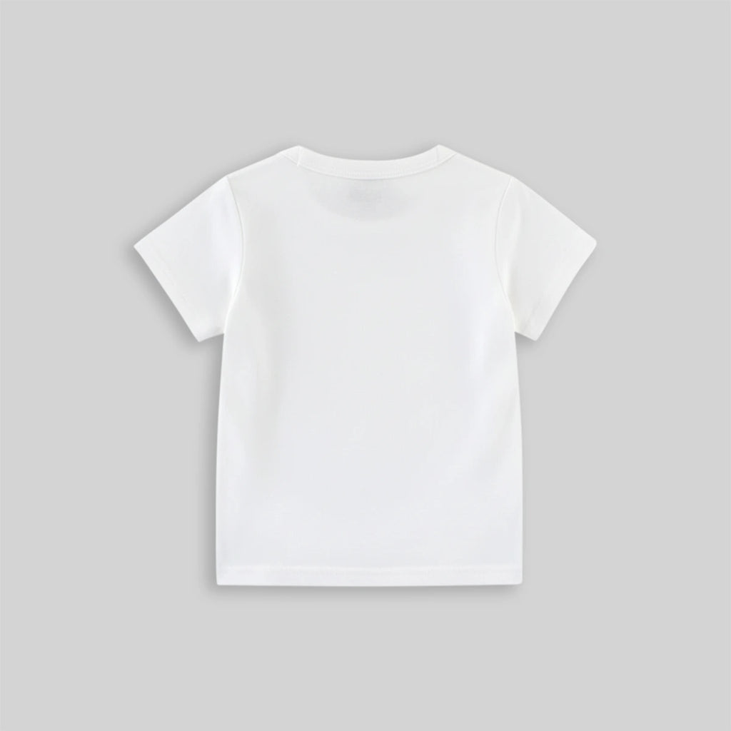 Boys White Dinosaur Print Tshirt Tshirts