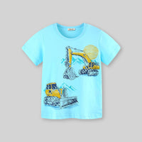 Boys Short Sleeve Graphic Print T-Shirt Tshirts   