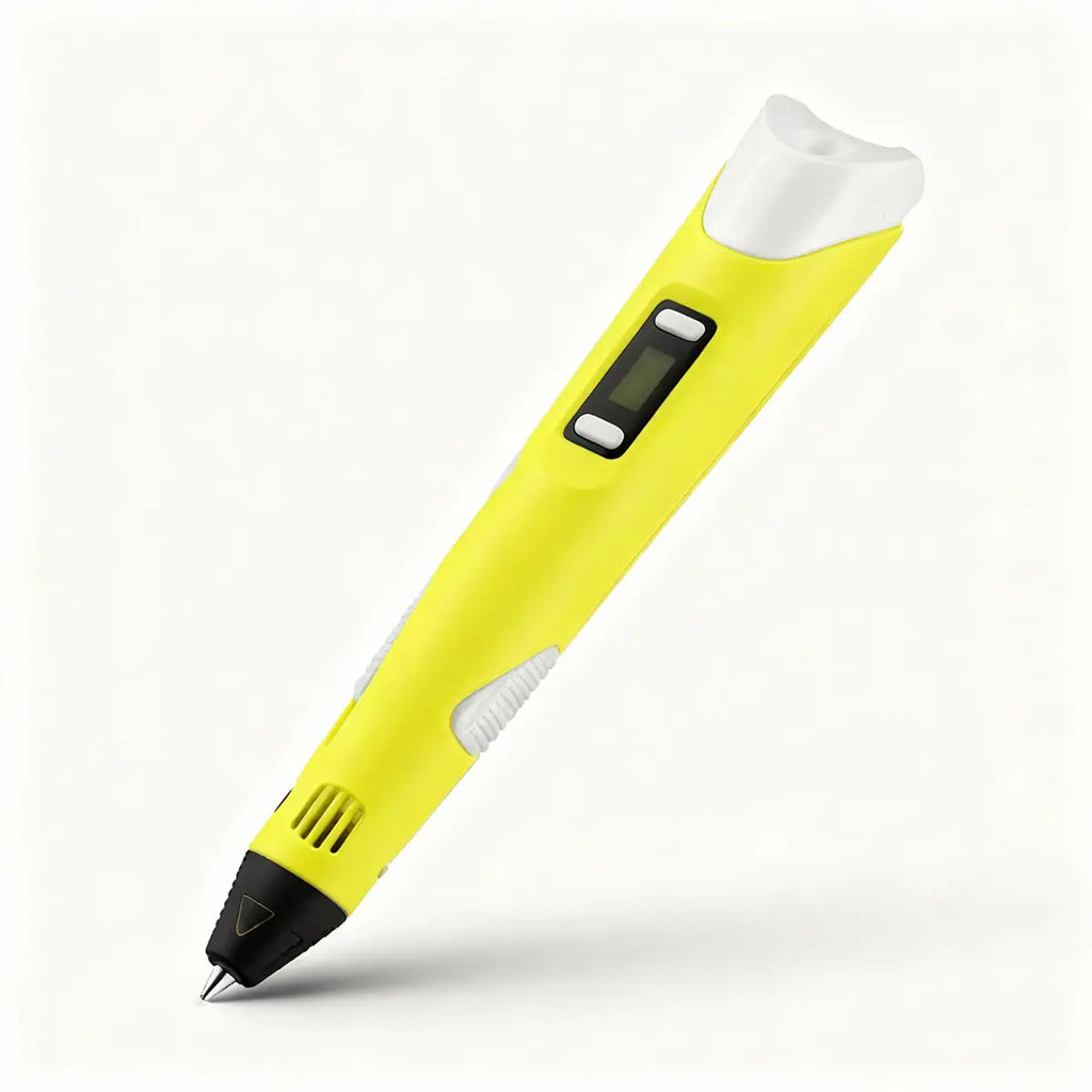 Kids Yellow 3D Drawing Printing Pen with Filaments Trending Accessories