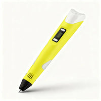 Kids Yellow 3D Drawing Printing Pen with Filaments Trending Accessories