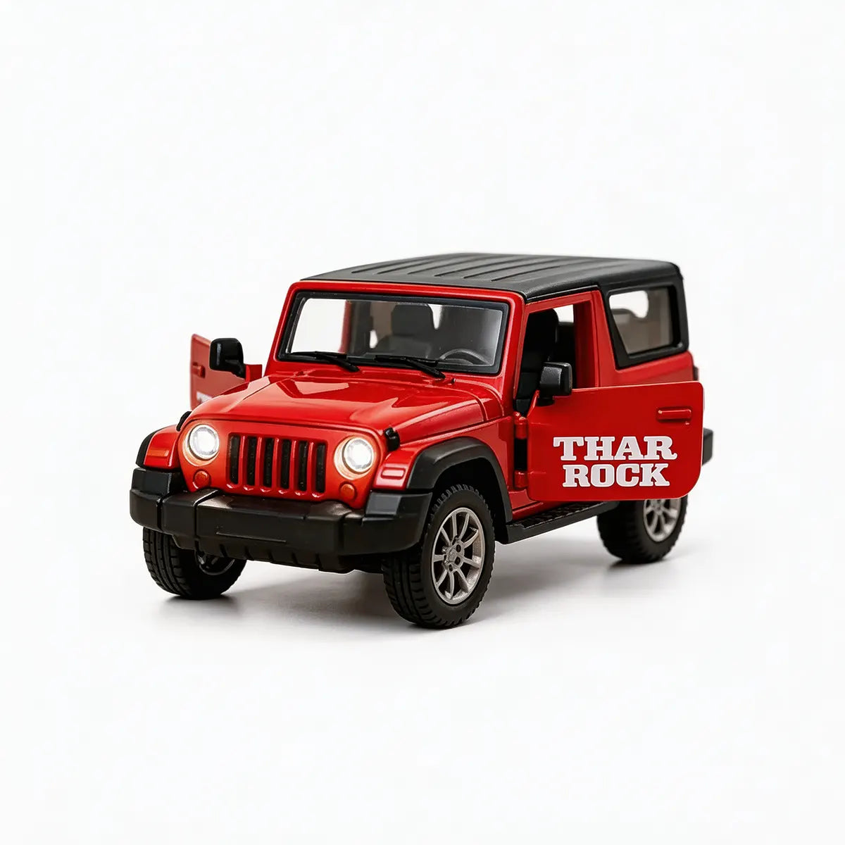 Kids Red Thar Metal Pull-Back Car Toy with Lights & Music Trending Accessories Red Onesize