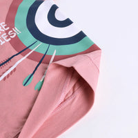 Boys Pink Graphic Short Sleeve T-shirts With Elasticated Shorts Sets Sets