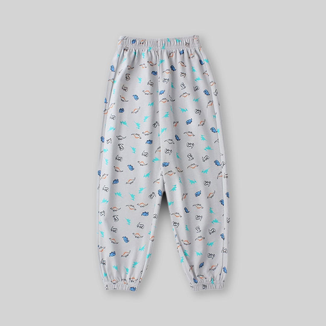 Girls Printed Harem Pants Leggings & Tights Gray 6-7 Y 