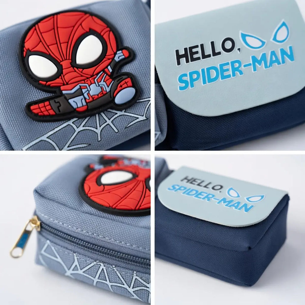 Spider Man Boys Pencil Organizer Pouch -Multi Pocket Zipper Pencil Case for School Trending Accessories